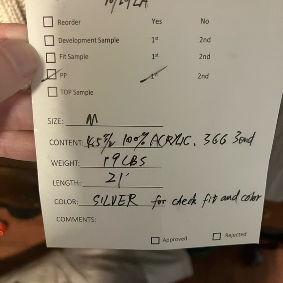 Silver platted jacket with zipper - Picture 6 of 6